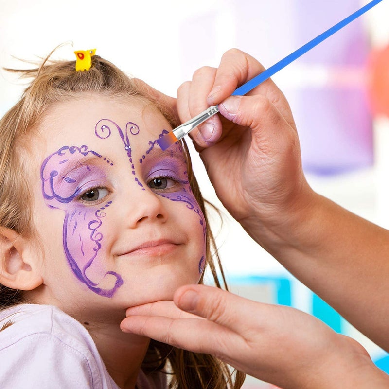 UPINS فرشاة طلاء مسطحة من UPINS 30 قطعة، فرشاة صغيرة بالجملة للرسم التفصيلي - Image 4
