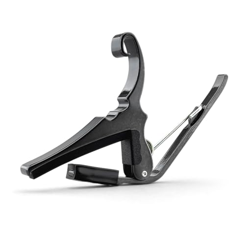 Kyser Quick-Change Guitar Capo for 6-string acoustic guitars, Black Chrome, KG6BCA - Image 2