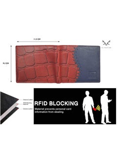AL FASCINO Stylish RFID Protected Genuine Leather Wallet Mens  - Image 5