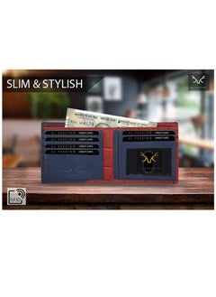 AL FASCINO Stylish RFID Protected Genuine Leather Wallet Mens  - Image 3