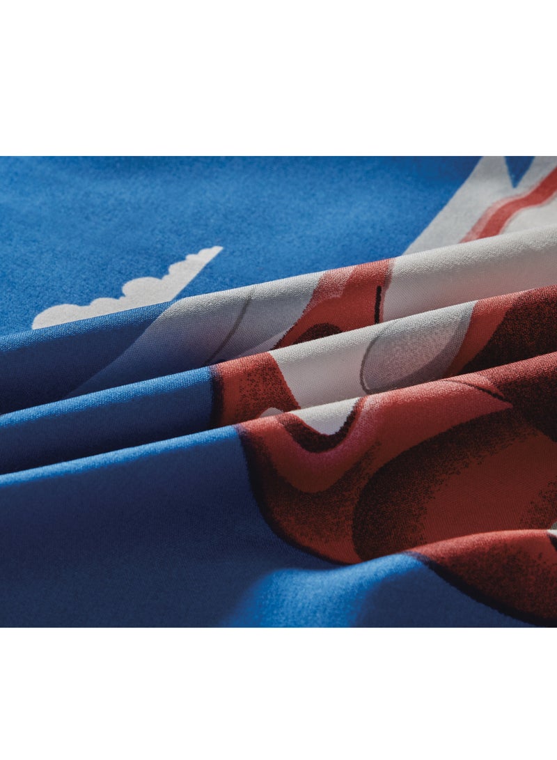 Sleep night 3-Piece kids Medium Filling Comforter set Reversible Bed Set Single Size 160x210 cm for Boys & Girls - Image 4