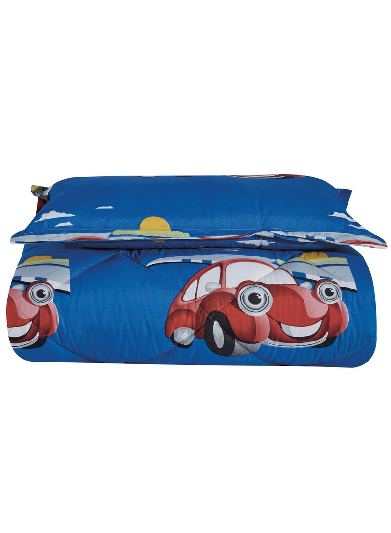 Sleep night 3-Piece kids Medium Filling Comforter set Reversible Bed Set Single Size 160x210 cm for Boys & Girls - Image 2