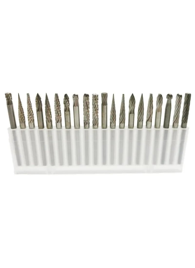 VTH WITH TAGLINE ABSOLUTE TOOLING SOLUTIONS 20Pcs Tungsten Carbide Rotary Burr Set 3mm Shank and 3 mm  - Image 3