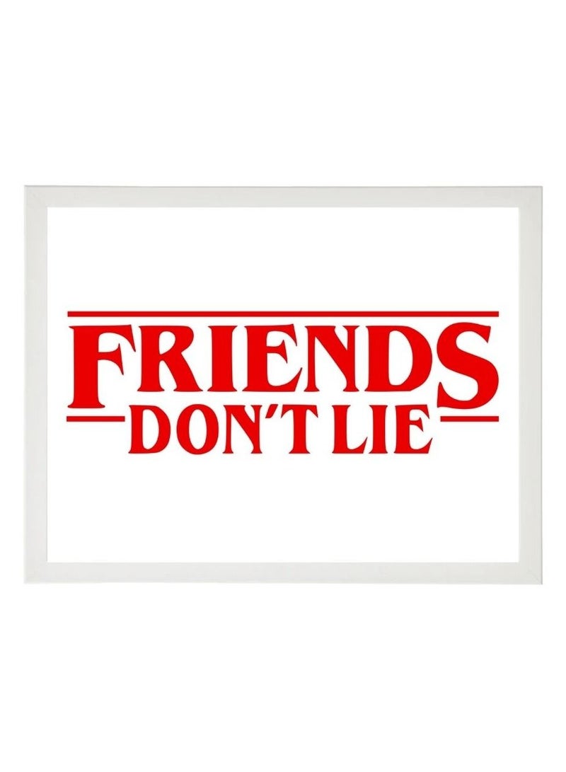RKN Stranger Things  Friends Don't Lie Digital Wall Art Poster Frame 30x40 cm - Image 2
