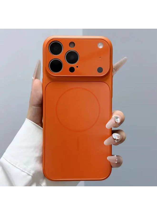 غطاء هاتف أسود لامع مغناطيسي غير لامع لجهاز iPhone 15 Pro فائق النحافة ومقاوم للصدمات - Image 3