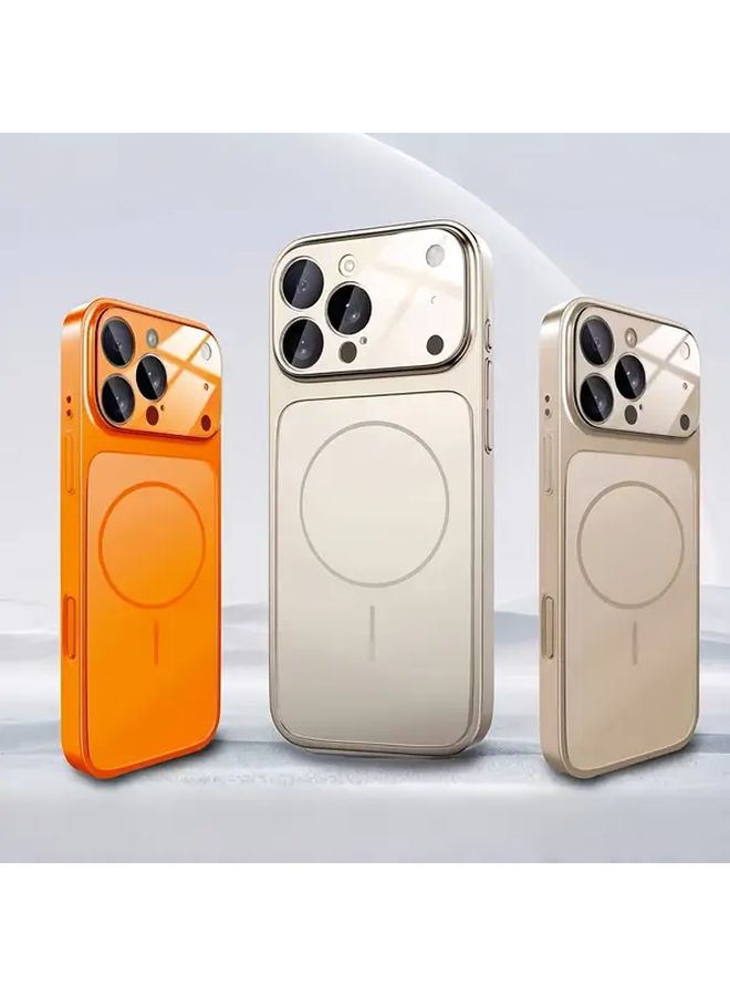 غطاء هاتف أسود لامع مغناطيسي غير لامع لجهاز iPhone 15 Pro فائق النحافة ومقاوم للصدمات - Image 4
