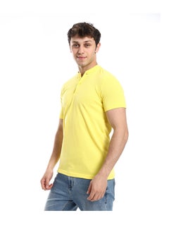 Andora Slip On Comfy T-Shirt Short Sleeves _ Yellow  - Image 5