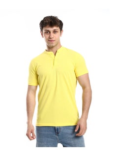 Andora Slip On Comfy T-Shirt Short Sleeves _ Yellow  - Image 2