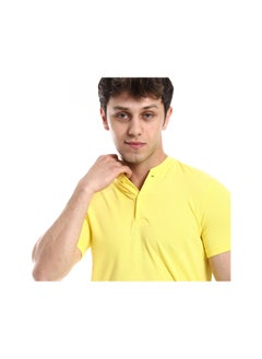 Andora Slip On Comfy T-Shirt Short Sleeves _ Yellow  - Image 4