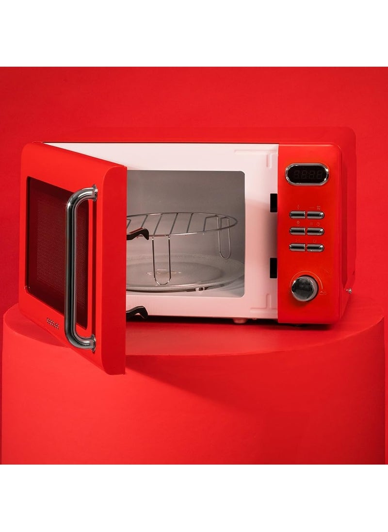 Digital Microwave with Grill Proclean 5110 Retro Red, 20L, 700W, 8 Programs - pzsku/ZC57CE287A4CDE5AF29E4Z/45/_/1729758441/946fed9c-7bcc-4c54-9393-c0d751b41268