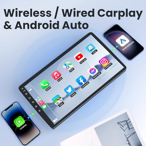 Jufodrca for Toyota Tundra car Radio 2007-2013：8Core 4G+64G 10.2 Inch 1280x800P HD Touchscreen Stereo with 5G Wireless Carplay Android Auto Support 5G WiFi GPS Bluetooth 5.0 FM RSD DSP SWC 1080P Backup Camera - Image 3
