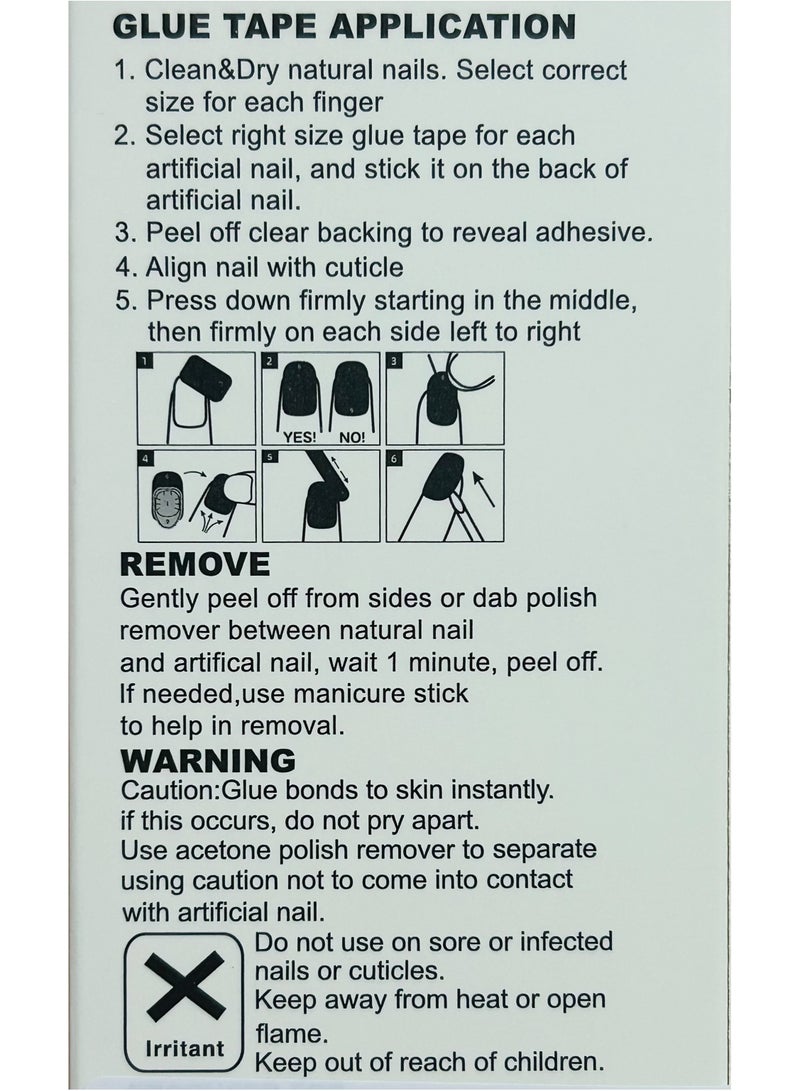 Press On Nails, 24 Gel Nails Kit, False Nails, Reusable Stick On Nails in variable Sizes, Rounded Style, Full Well Tips, Shimmery Finish, False Nails press on, impress nails, stick on nails=Bright Red - Image 4