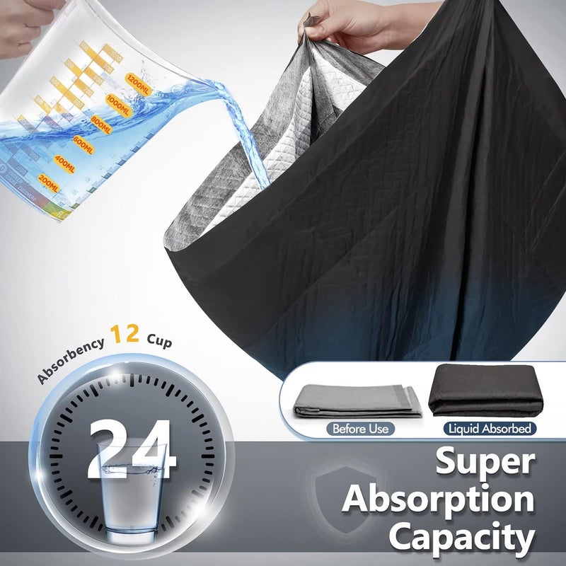 Gimars XL 28"x34" 6-Layer Ultra Abolsorbent Charcoal Pee Pads for Dogs, Leak-Proof Carbon Dog Puppy Pads, Odor-Control & Quick Dry Dog Training Pads 50 Counts - Image 5