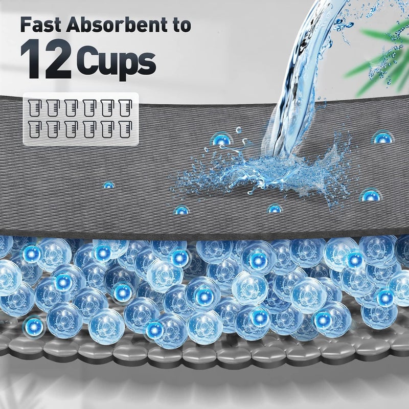 Gimars XL 28"x34" 6-Layer Ultra Abolsorbent Charcoal Pee Pads for Dogs, Leak-Proof Carbon Dog Puppy Pads, Odor-Control & Quick Dry Dog Training Pads 50 Counts - Image 3