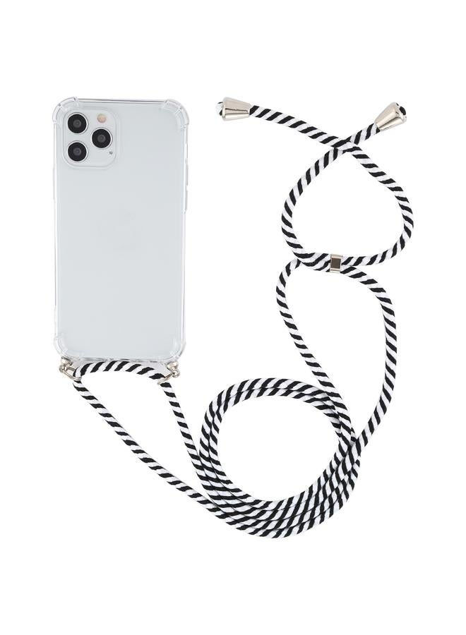 اس-توب جراب لهاتف iPhone 15، جراب TPU شفاف مقاوم للصدمات بأربع زوايا مع حبل - Image 2