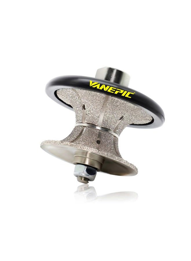 VANEPIC V40 1-1/2 inch Full Bullnose Diamond Hand Profiler Diamond Router Bit Granite Diamond Profile Wheel with 5/8-11 Thread for Granite Concrete Marble Countertop Edge - Image 1