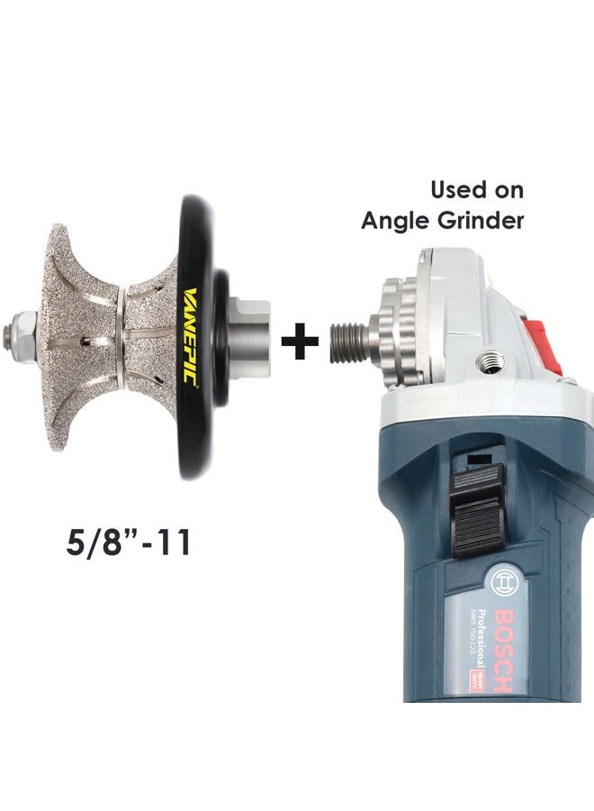 VANEPIC V40 1-1/2 inch Full Bullnose Diamond Hand Profiler Diamond Router Bit Granite Diamond Profile Wheel with 5/8-11 Thread for Granite Concrete Marble Countertop Edge - Image 5