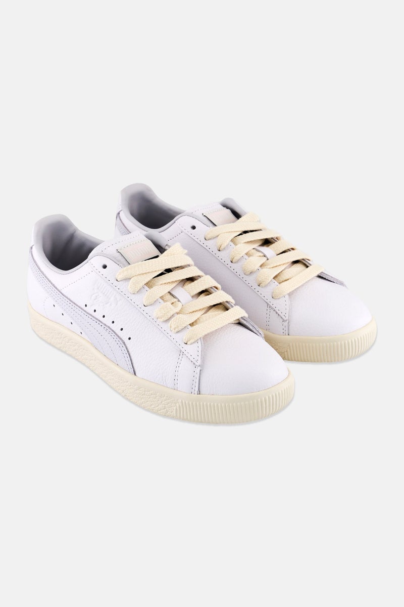 PUMA Puma x Select Kids Boy Clyed Leather Lace Up Outdoor Shoes White - Image 1
