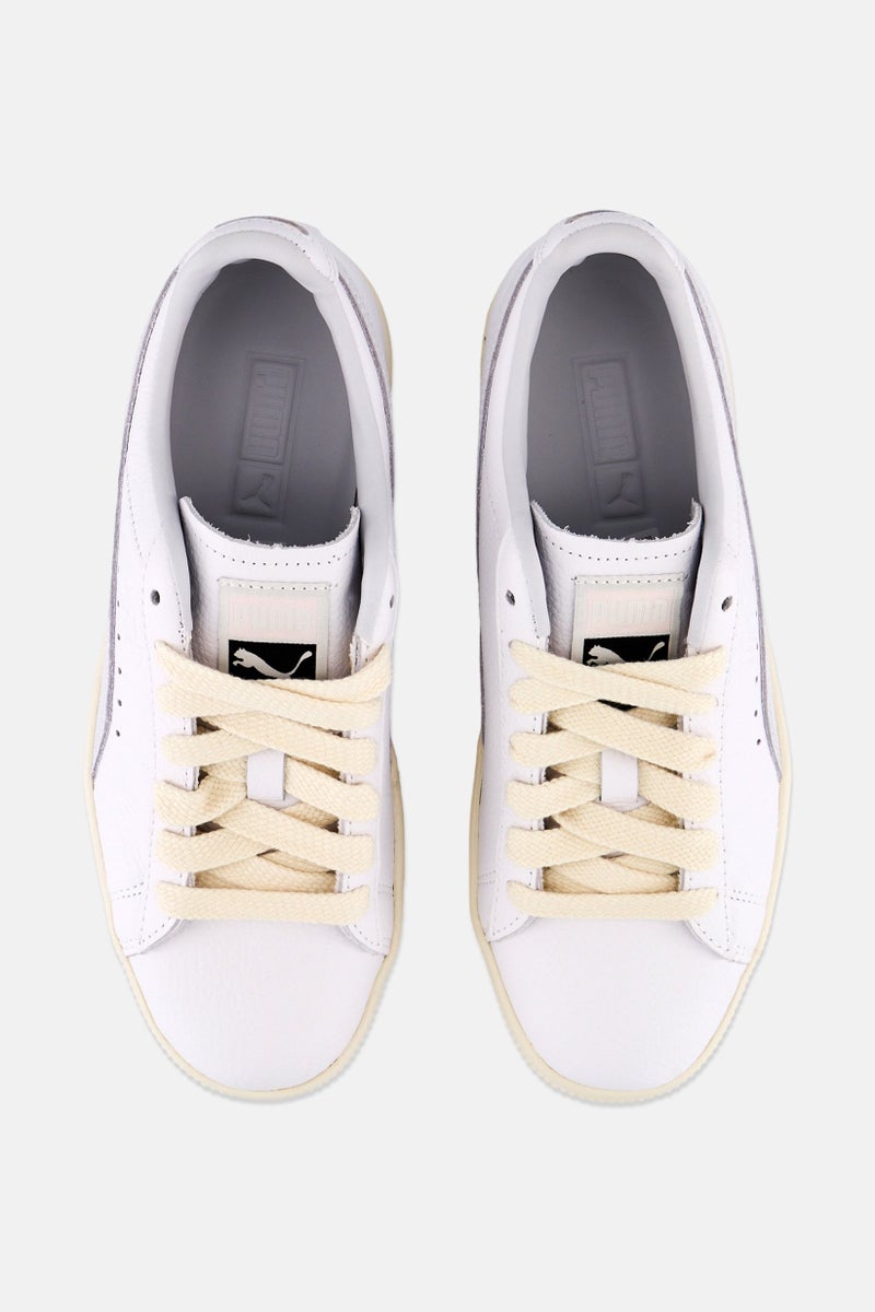 PUMA Puma x Select Kids Boy Clyed Leather Lace Up Outdoor Shoes White - Image 3