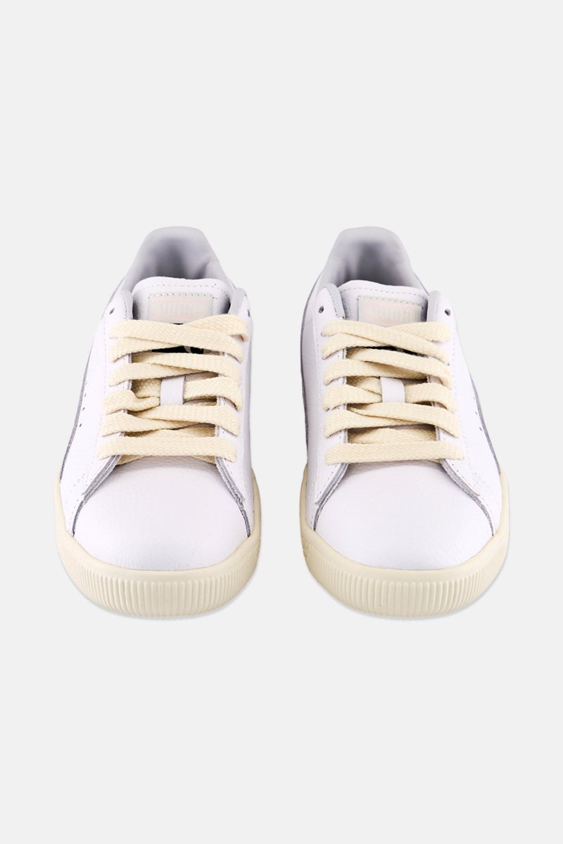 PUMA Puma x Select Kids Boy Clyed Leather Lace Up Outdoor Shoes White - Image 4