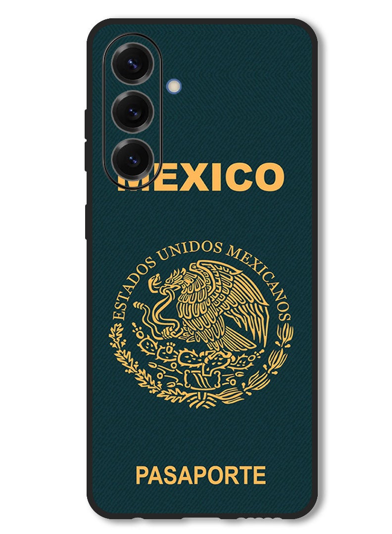 Theodor Case Compatible with Samsung Galaxy F56 6.74 Inch Protection Shockproof Bumper Cover Mexico Passport - Image 1