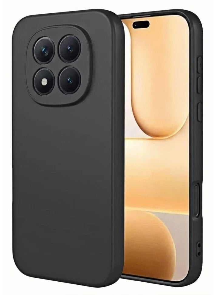بارالونا جراب لهاتف Redmi Note 15 Pro 5G - غطاء حماية نحيف وخفيف الوزن بلمسة نهائية مطفية، مضاد لبصمات الأصابع والخدوش، مع حماية دقيقة لفتحة الكاميرا، غطاء خلفي فائق الرقة ومقاوم للعرق - أسود - Image 1