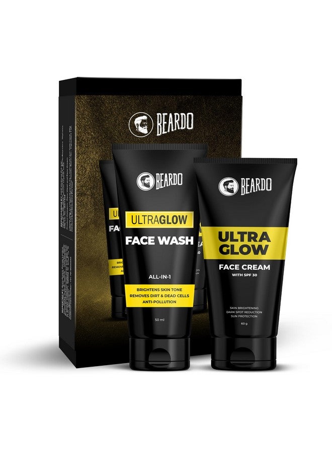 Beardo Ultraglow Facewash (50ml) & Face Cream (60gm) Facewash that Enhances & Balances Skin Tone Aloe Vera, Vitamin E | Ultraglow Facewash & Face Cream - Image 1