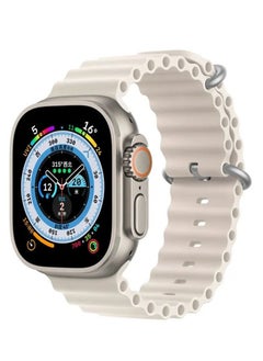 Ocean Silicon Watch Band Strap for Apple Watch Ultra 49mm/45mm/44mm/42mm Compatible with iWatch Series 8/Ultra/7/SE/6/5/4/3/2/1