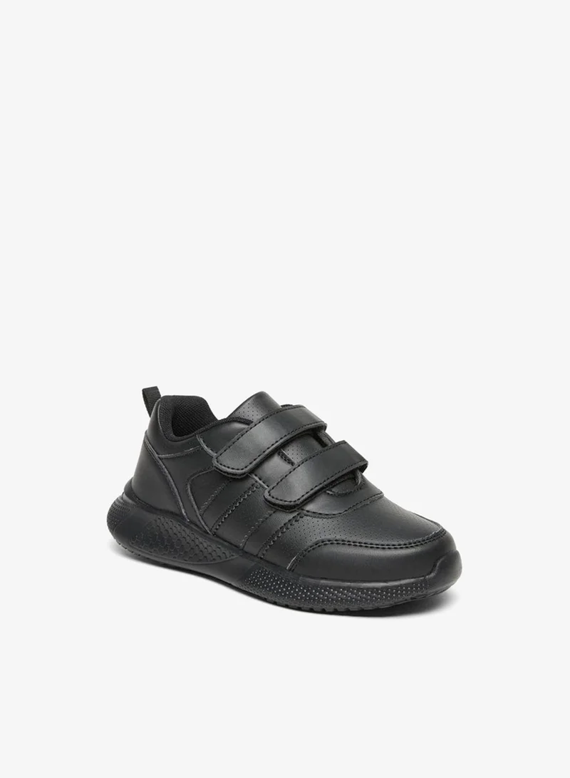 LBL By Shoexpress Solid School Shoes With Hook And Loop Closure