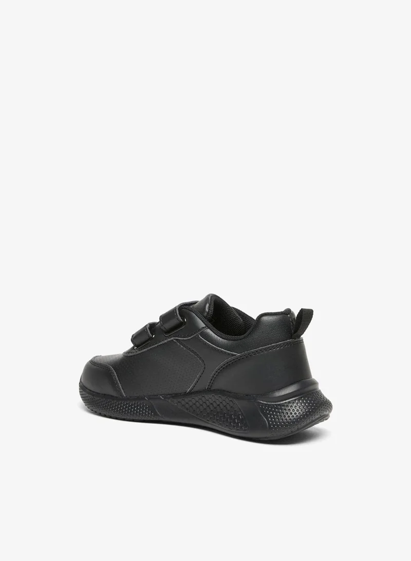 LBL By Shoexpress BLACK Solid School Shoes With Hook And Loop Closure for Men | Best Price UAE