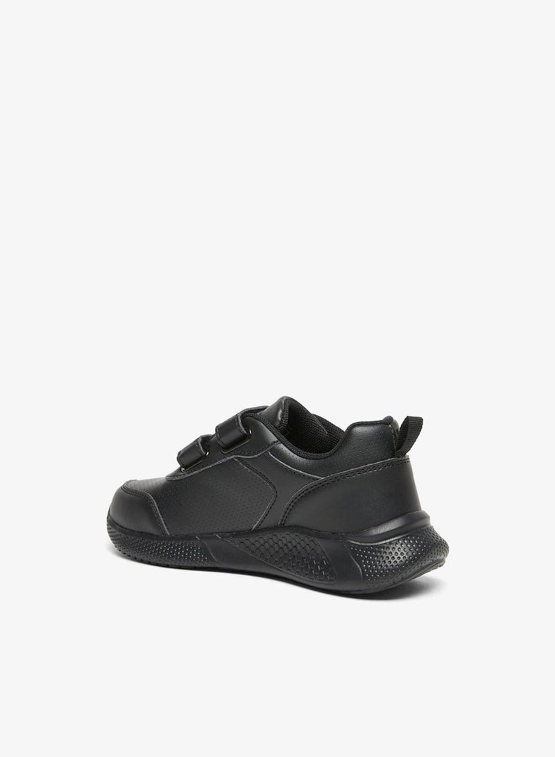 LBL by Shoexpress Solid School Shoes With Hook And Loop Closure - Image 3