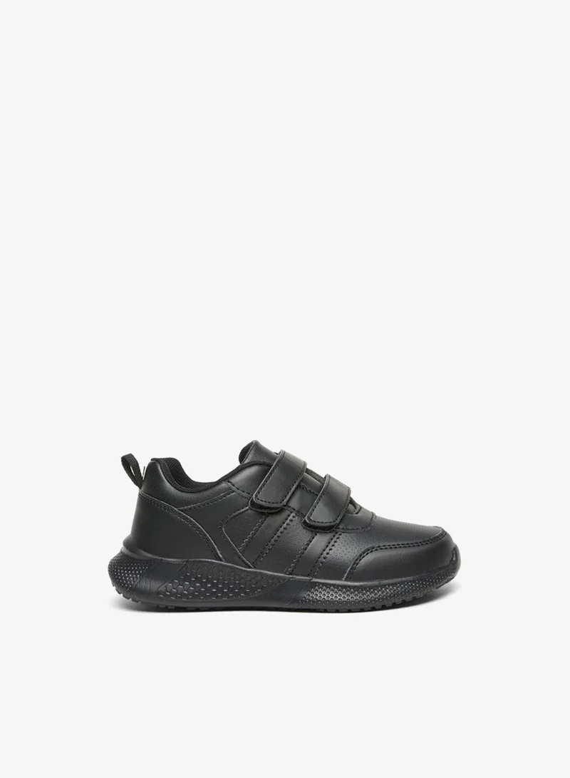 LBL By Shoexpress Solid School Shoes With Hook And Loop Closure
