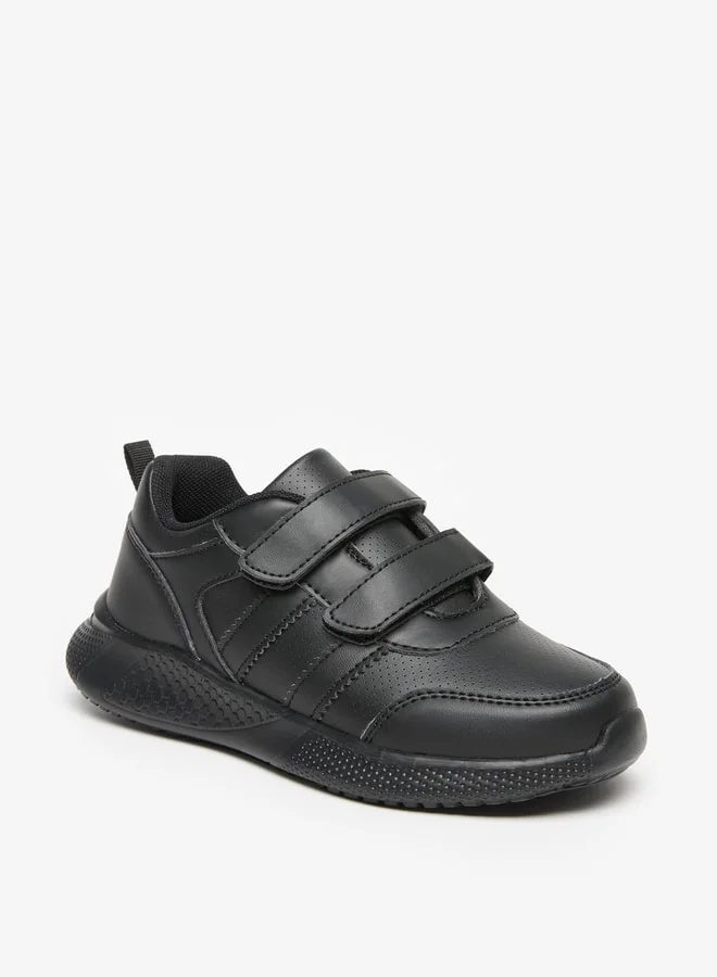 LBL by Shoexpress Boys Solid School Shoes With Hook And Loop Closure