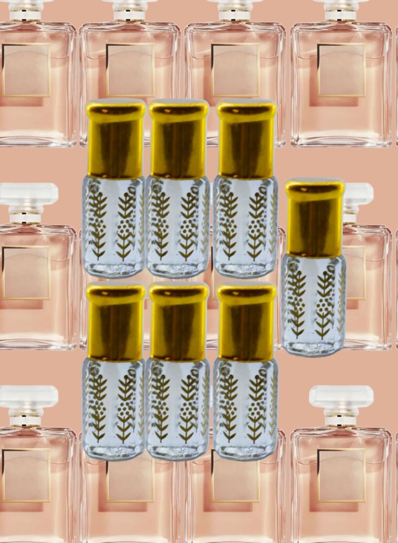 7 Pieces Coco Mademoiselle Essential Oil For Women Original Clear 3 Ml