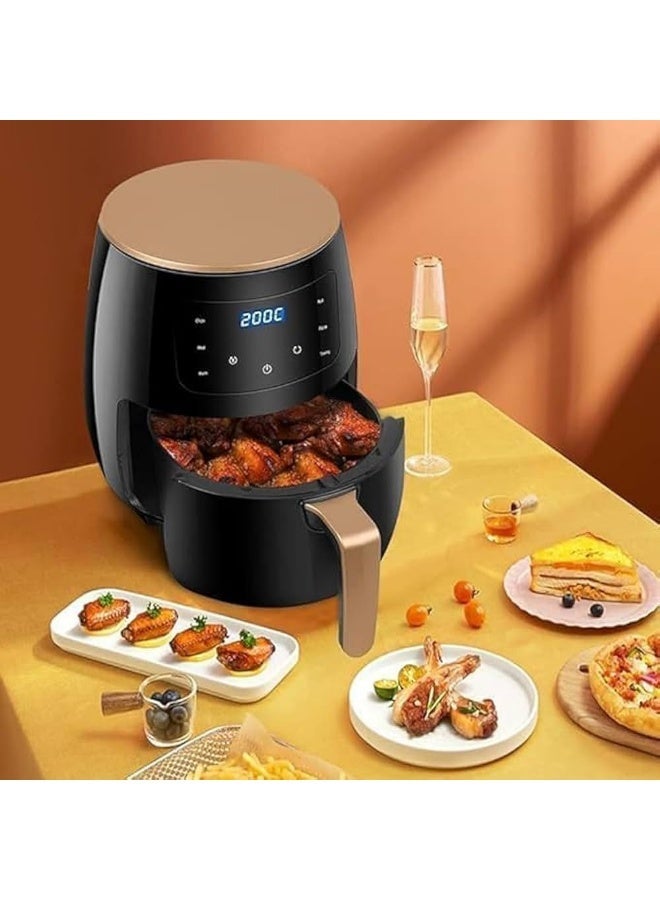SILVER CREST Digital Air Fryer 10L – 4000W Stainless Steel Rapid Air Fryer with Non-Stick Basket, LED Touch Display, 7 Preset Cooking Modes, Preheat Function for Frying, Grilling & Roasting - Image 3
