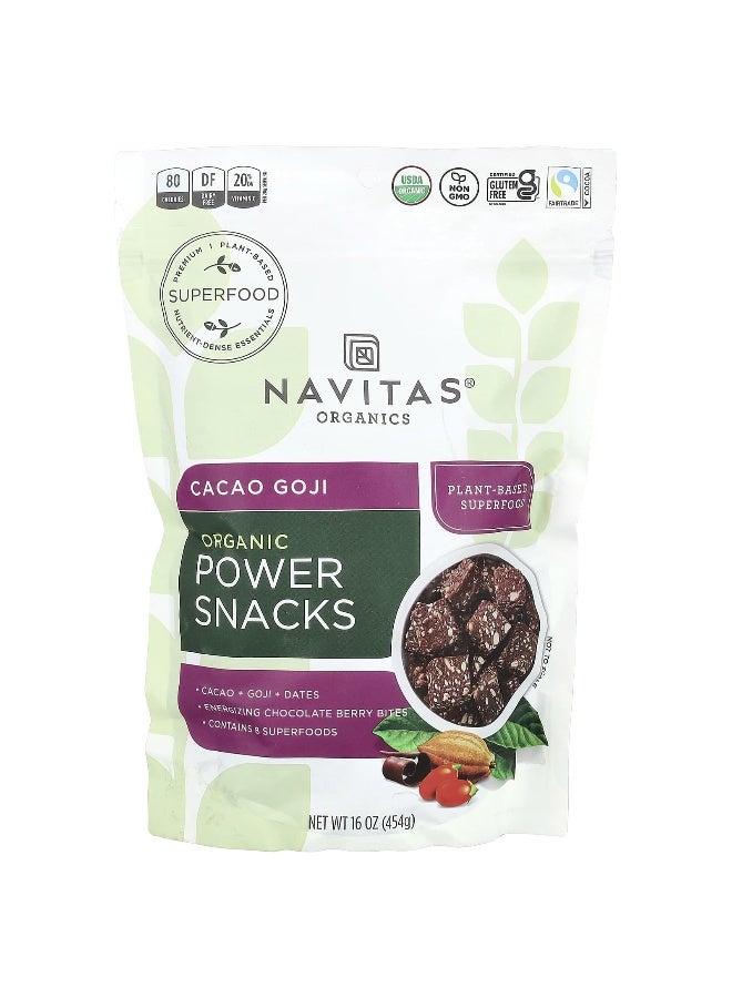 Navitas Organics Navitas Organics, Organic Power Snacks, Cacao Goji, 16 oz (454 g) - Image 1