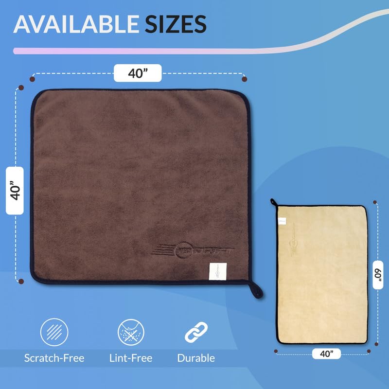 Neodrift ‘800 GSM Microfiber Cloth' - Ultra Soft Cleaning Cloth for Car, Bike - Polishing, Detailing, Highly Absorbent (Size - 40X40 Cm) (Set of 2 Pc) (Colour - Beige + Coffee) - Image 5