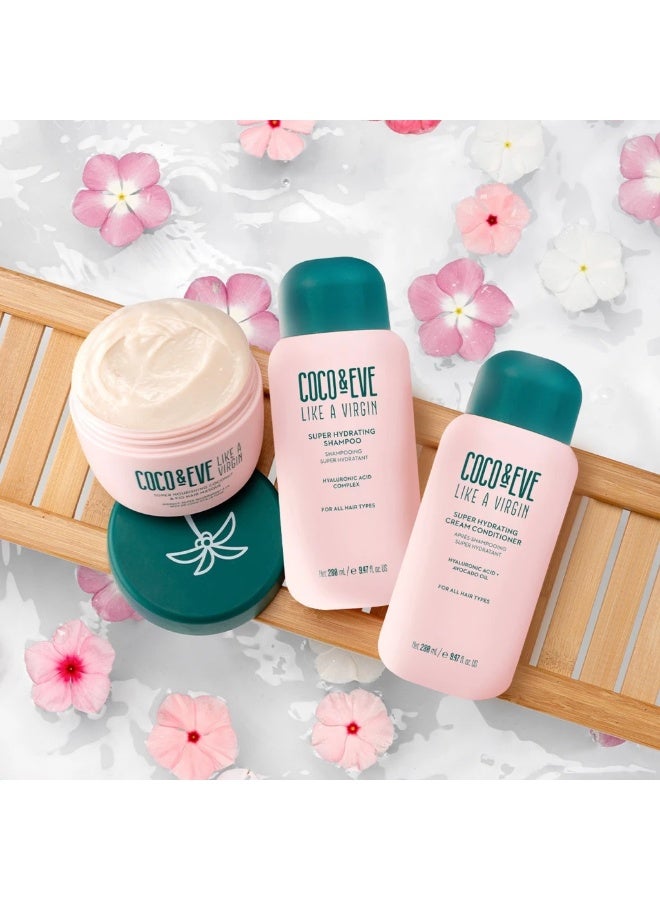 Coco & Eve Like a Virgin Deep Conditioning Hair Care Bundle – Hydrating Shampoo 280ml, Cream Conditioner 280ml & Nourishing Hair Masque 212ml - Image 4