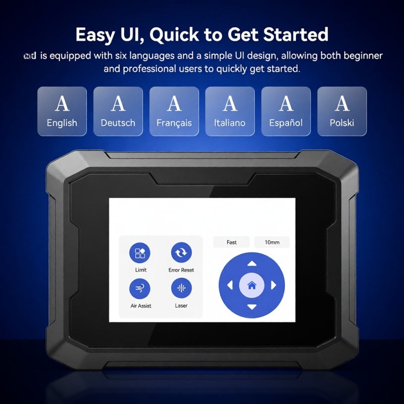 SCULPFUN Engraver Touchscreen 3.5-Inch Capacitive Black Screen - Offline Engraving Wifi Connection Engraver Control Panel for 95% Of Market Engraving Machines - Image 3