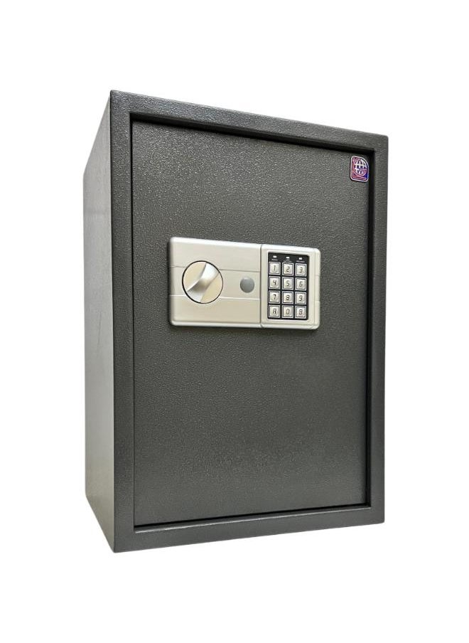 LOTFY GROUP Digital Safe - Compact Steel Money Security Box with Electronic Keypad and 2 Manual Override Keys ( Black ) Colour By LOTFY GROUP ( H50 * W35 * D31 CM )  - Image 2