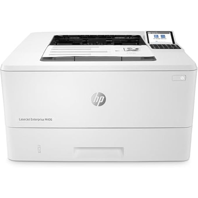 LASERJET ENTERPRISE M406DN MONOCHROME PRINTER WITH BUILT-IN ETHERNET & 2-SIDED PRINTING (3PZ15A), WHITE - Image 2