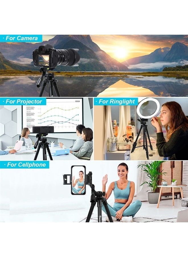 Endurax - 60'' Camera Tripod Camera Stand for Canon Rebel Eos Nikon DSLR, Travel Tripods for Phone Tablet with Remote - Image 1