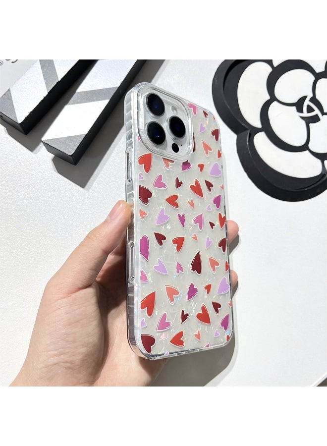 NIBEMINENT Fresh And Colorful Love Protective TPU Case Cover For iPhone 16 Clear - Image 2