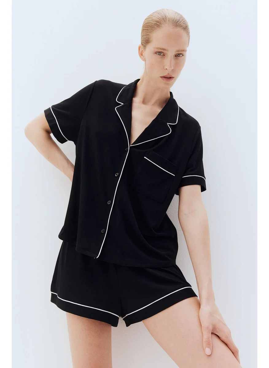 H&M Pyjama Shirt And Shorts