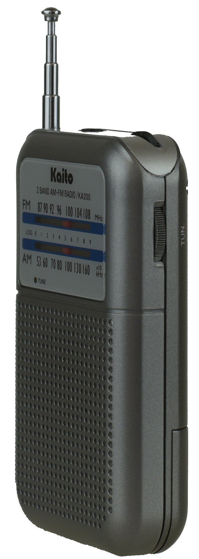 Kaito KA200S Pocket AM/FM Radio, Gray - Image 2