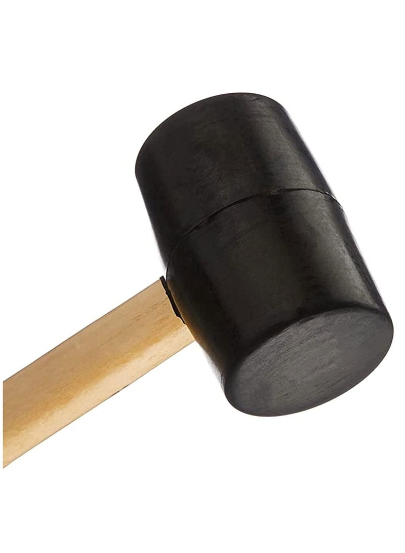 JETEX Rubber Mallet Anti-Slip Wooden Handle Soft  16 oz  - Image 2