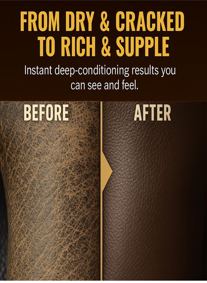 Eagle Leather Oil 8.45oz with Applicator & Premium Towel - All-Natural Neatsfoot Oil Conditioner for Boots, Shoes, Saddles, and Furniture - Image 4