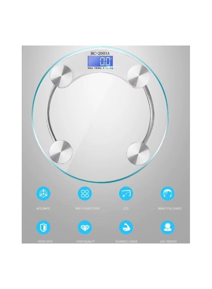Generic Personal Scale, Digital Personal Scale, Body Weight Scale, Health Scale with High Precision Sensor and Ultra-Clear LCD Display, Maximum Weight 180kg (Model 2023B)  - Image 2