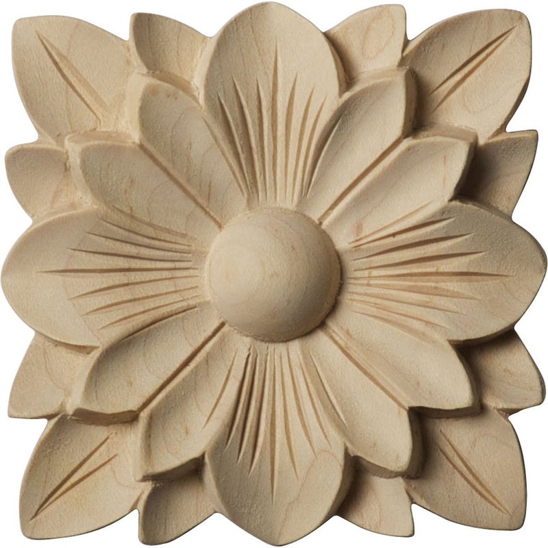 Ekena Millwork Springtime 3 1/2" H x 3 1/2" W x 1/2" D Rosette - Image 5