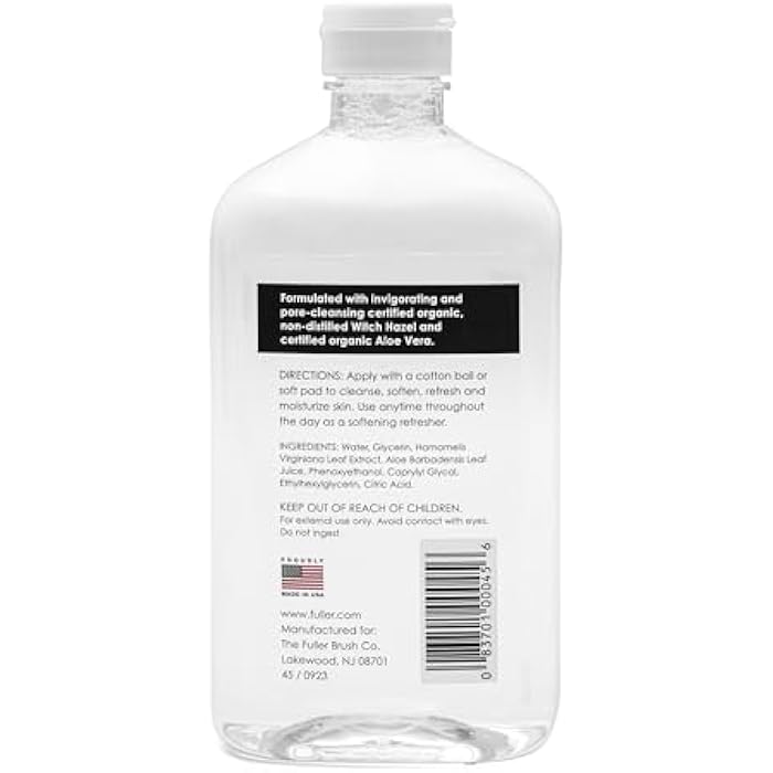 Fuller Brush Witch Hazel Facial Toner - Alcohol-Free, Organic Aloe Vera & Witch Hazel, 16 fl. oz, Paraben & Sulfate-Free, Cleanses - Soothes, Refreshes - Made in USA (Unscented) - Image 3